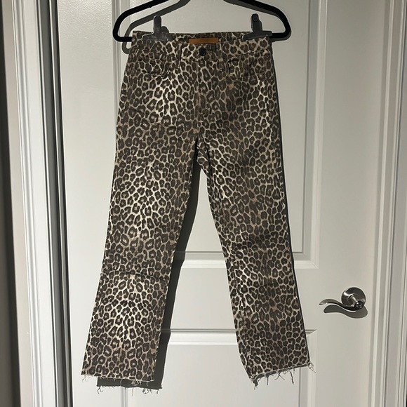COPY - Joe’s Jeans The Callie High Rise Cropped Boot in Leopard Print Size 26 - Picture 1 of 6